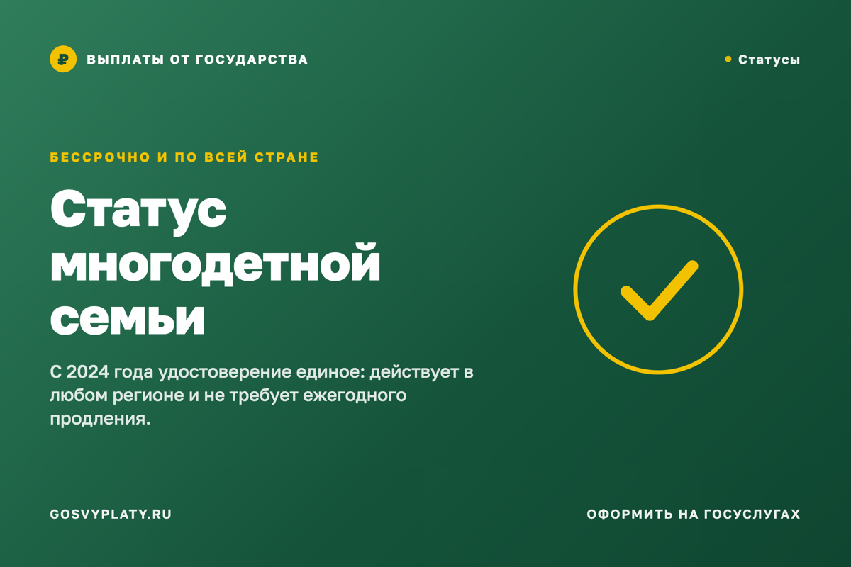 Статус многодетной семьи: что изменилось и почему удостоверение стоит оформить