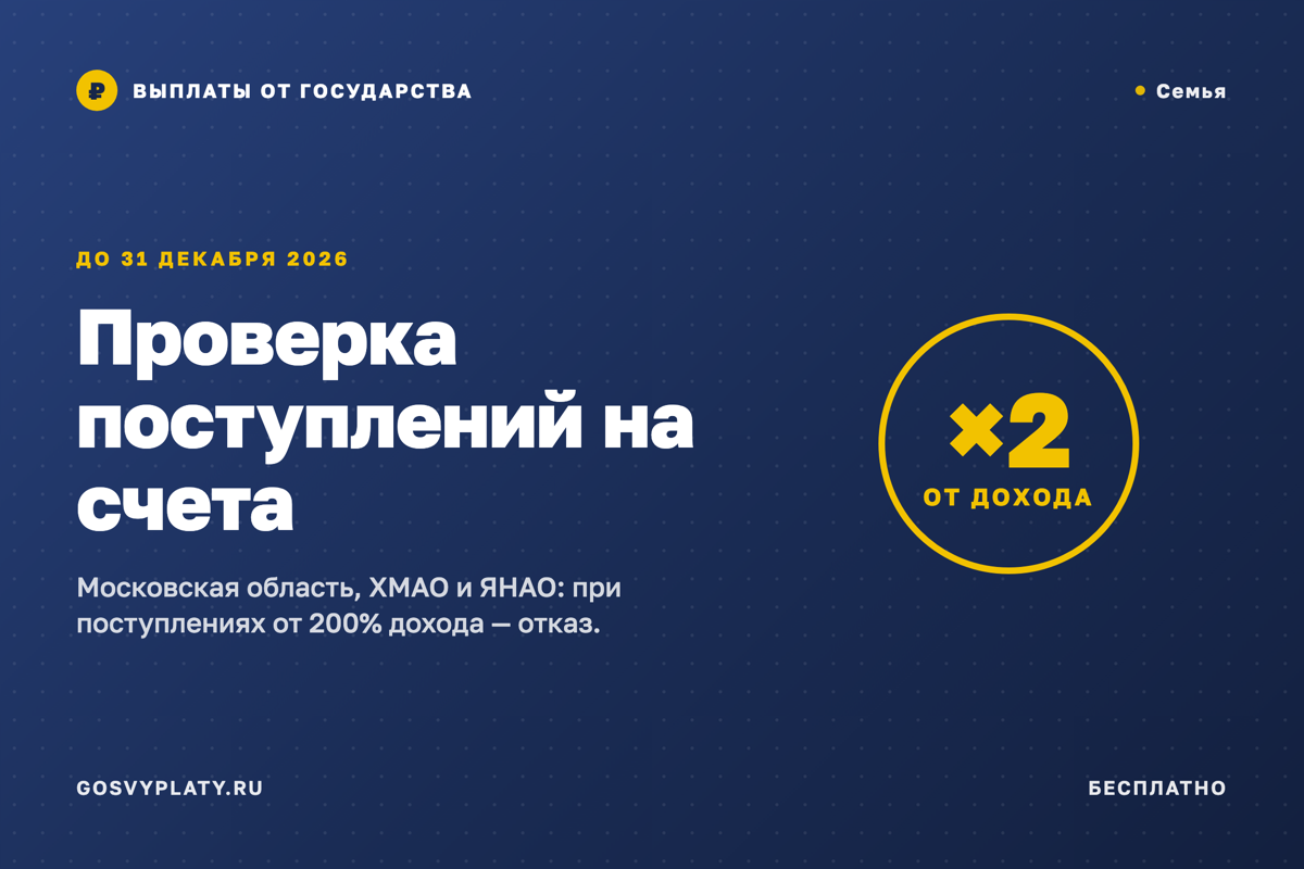 Единое пособие: в трёх регионах проверяют поступления на счета