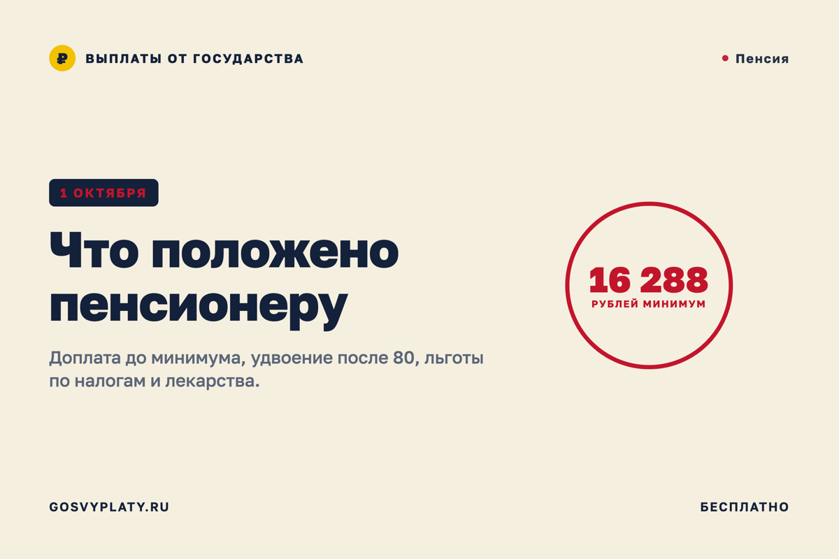 День пожилого человека: всё, что положено пенсионеру, одним списком