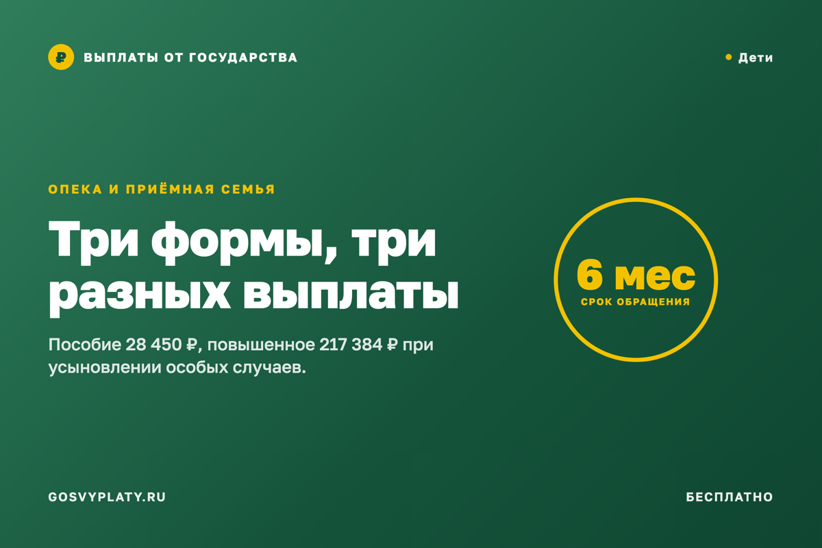 Приёмная семья и опека: три разные выплаты, которые постоянно путают