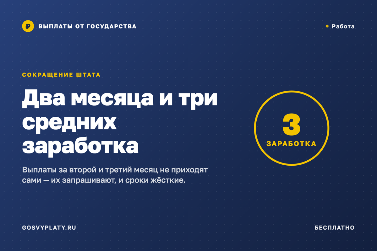 Сокращают? Вас обязаны предупредить за два месяца и заплатить до трёх средних заработков